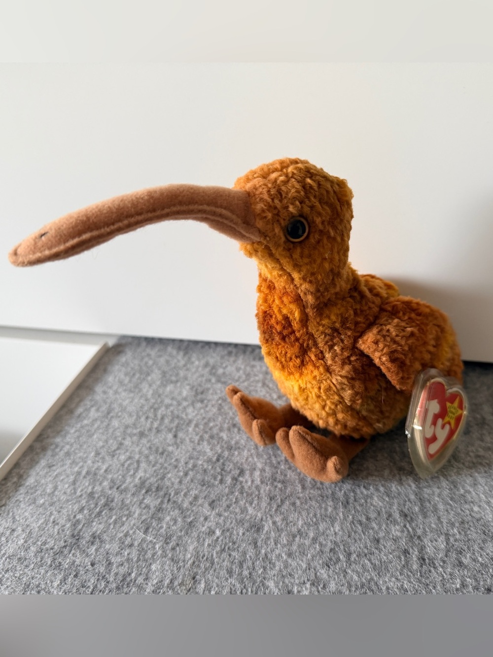 Vintage 1998 TY Beanie Baby “Beak” the Kiwi Bird Retired